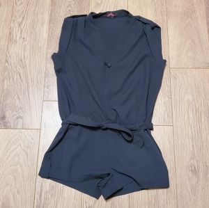 Forever21 Sleeveless Romper with Button Closure